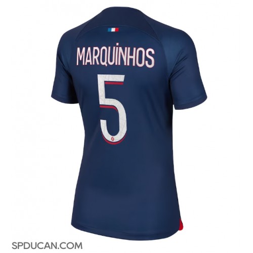 Zenski Nogometni Dres Paris Saint-Germain Marquinhos #5 Domaci 2023-24 Kratak Rukav